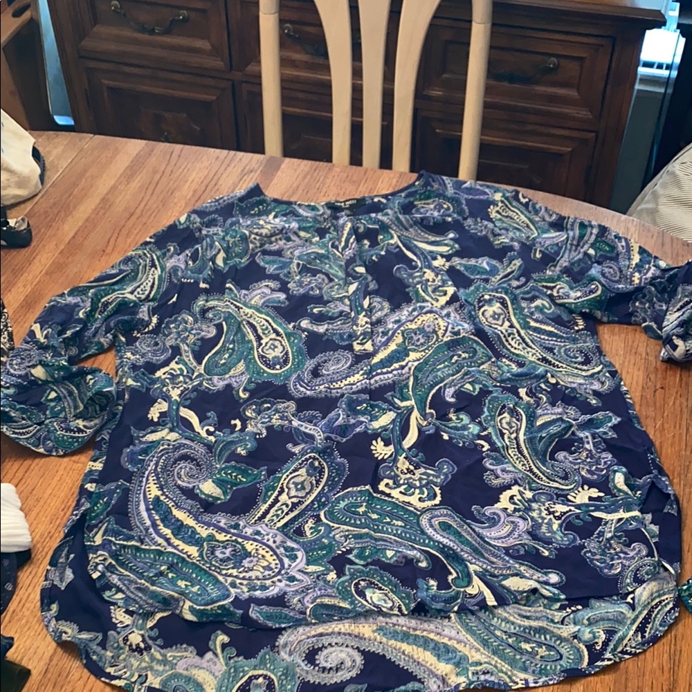 Nine West Paisley Shirt